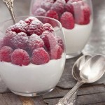 Cream Cheese Mousse with Raspberries