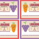 Fun Free Lunchbox Stickers For Picky Eaters